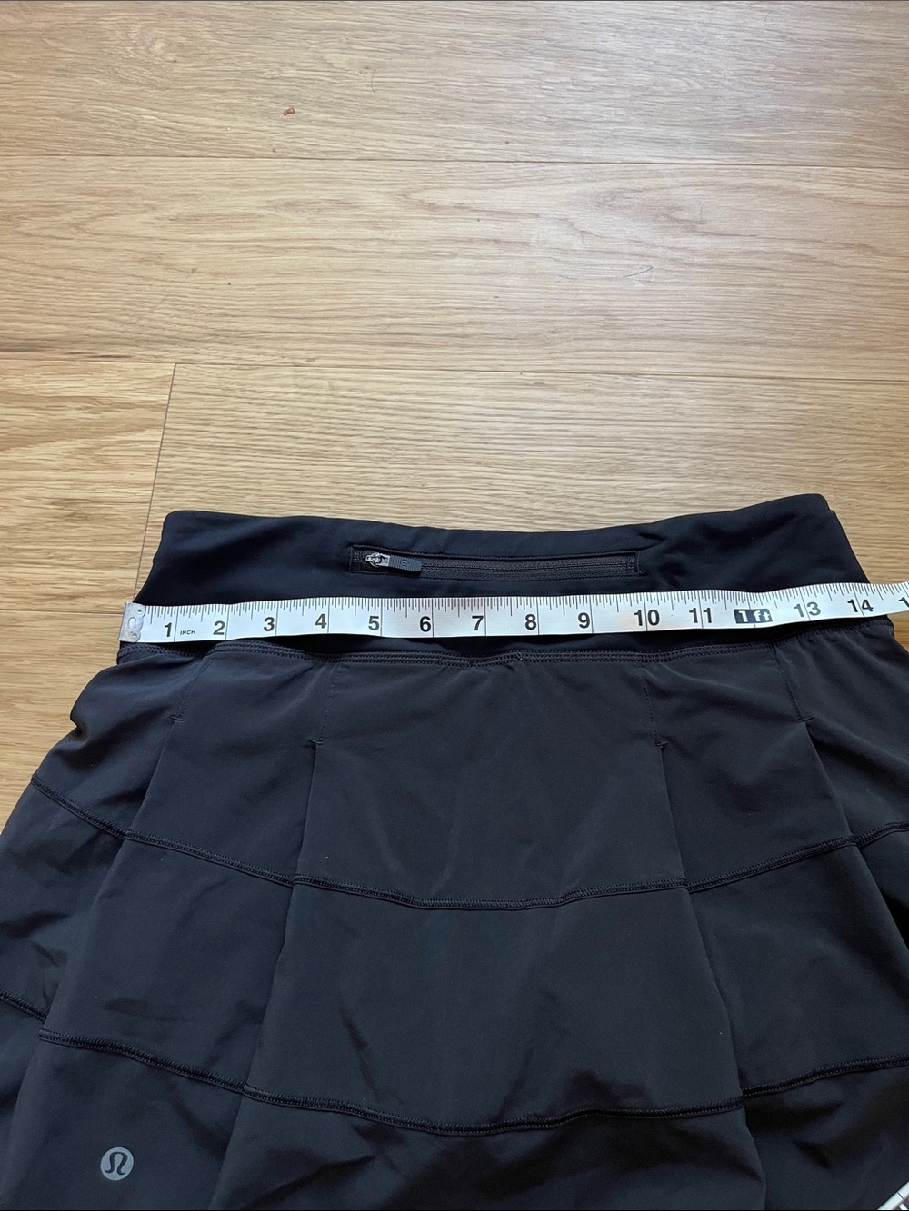 lululemon Women’s Pace Revival Mid Rise  Black Skort Tall size 4 - Picture 6 of 11